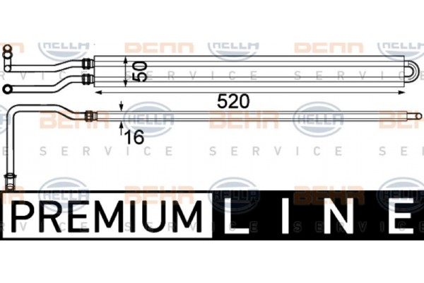 Hella Ψυγείο λαδιού, Λάδι Κινητήρα - 8MO 376 924-221