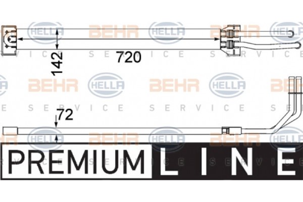 Hella Ψυγείο λαδιού, Τιμόνι - 8MO 376 756-371
