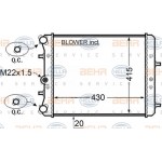 Hella Ψυγείο, Ψύξη Κινητήρα - 8MK 376 704-601