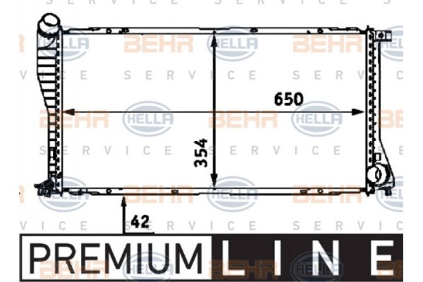Hella Ψυγείο, Ψύξη Κινητήρα - 8MK 376 712-391
