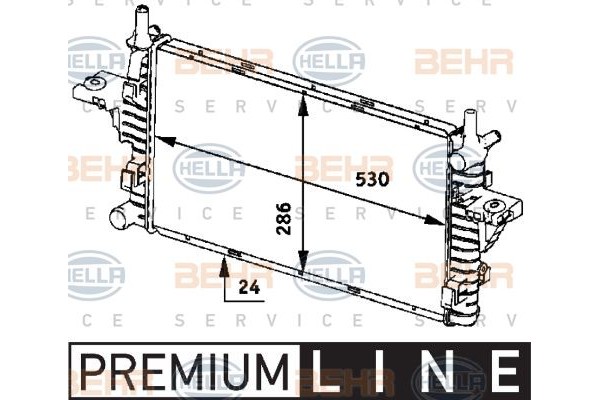 Hella Ψυγείο, Ψύξη Κινητήρα - 8MK 376 719-751