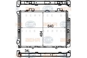 Hella Ψυγείο, Ψύξη Κινητήρα - 8MK 376 720-381