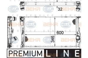 Hella Ψυγείο, Ψύξη Κινητήρα - 8MK 376 754-011