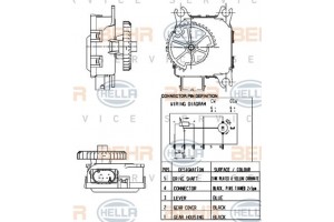 Hella Ρυθμιστικό στοιχείο, Κλαπέτο Μείξης - 6NW 351 344-001