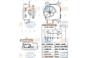 Hella Ρυθμιστικό στοιχείο, Κλαπέτο Μείξης - 6NW 351 344-001