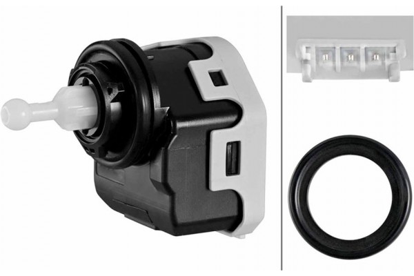 Hella Ρυθμιστικό στοιχείο, Ρύθμιση Μήκους Ακτίνας Προβολέων - 6NM 007 878-041