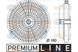 Hella Συμπλέκτης, Βεντιλατέρ Ψυγείου - 8MV 376 732-001