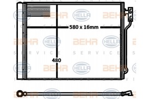 Hella Συμπυκνωτής, σύστ. Κλιματισμού - 8FC 351 316-611
