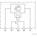 HERTH+BUSS Elparts Ρελέ, Θέρμανση Πίσω Παρμπρίζ - 75898211