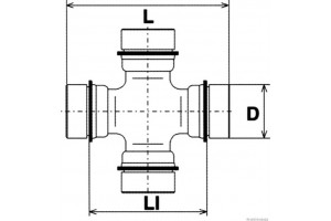 HERTH+BUSS Jakoparts Άρθρωση, Αρθρωτός Άξονας - J2922005