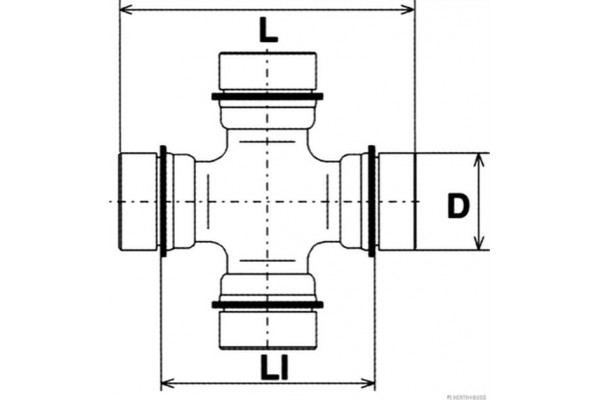 HERTH+BUSS Jakoparts Άρθρωση, Αρθρωτός Άξονας - J2929007