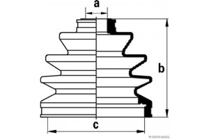 HERTH+BUSS Jakoparts Σετ φούσκες, Άξονας μετ. κίν. - J2861001