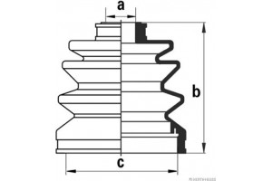 HERTH+BUSS Jakoparts Σετ φούσκες, Άξονας μετ. κίν. - J2861002