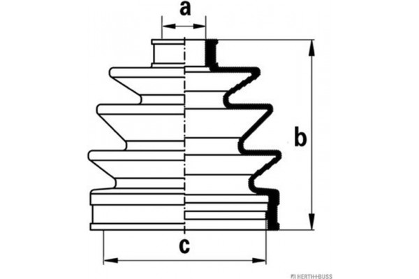 HERTH+BUSS Jakoparts Σετ φούσκες, Άξονας μετ. κίν. - J2861004