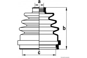 HERTH+BUSS Jakoparts Σετ φούσκες, Άξονας μετ. κίν. - J2861014