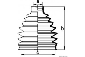HERTH+BUSS Jakoparts Σετ φούσκες, Άξονας μετ. κίν. - J2861024