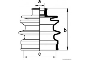 HERTH+BUSS Jakoparts Σετ φούσκες, Άξονας μετ. κίν. - J2863003