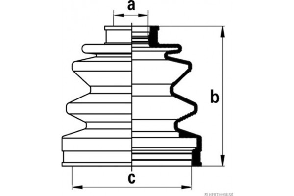 HERTH+BUSS Jakoparts Σετ φούσκες, Άξονας μετ. κίν. - J2863004