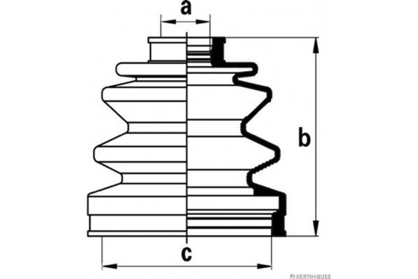HERTH+BUSS Jakoparts Σετ φούσκες, Άξονας μετ. κίν. - J2863004