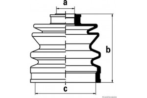 HERTH+BUSS Jakoparts Σετ φούσκες, Άξονας μετ. κίν. - J2865001