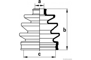 HERTH+BUSS Jakoparts Σετ φούσκες, Άξονας μετ. κίν. - J2867009