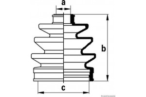 HERTH+BUSS Jakoparts Σετ φούσκες, Άξονας μετ. κίν. - J2867009