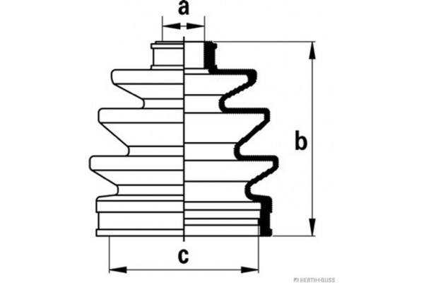 HERTH+BUSS Jakoparts Σετ φούσκες, Άξονας μετ. κίν. - J2867009