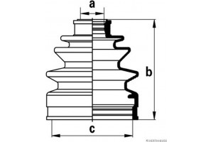 HERTH+BUSS Jakoparts Σετ φούσκες, Άξονας μετ. κίν. - J2868003