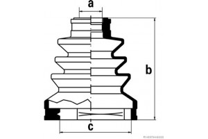 HERTH+BUSS Jakoparts Σετ φούσκες, Άξονας μετ. κίν. - J2881000
