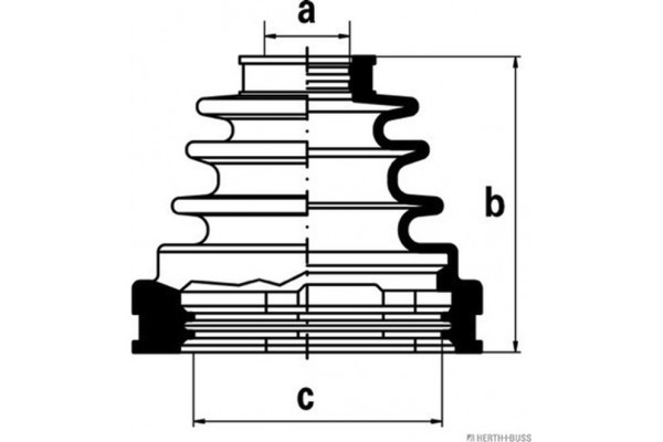HERTH+BUSS Jakoparts Σετ φούσκες, Άξονας μετ. κίν. - J2882006