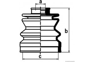 HERTH+BUSS Jakoparts Σετ φούσκες, Άξονας μετ. κίν. - J2888000