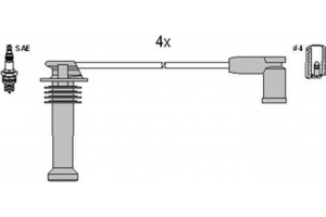 Hitachi Σετ Καλωδίων Υψηλής Τάσης - 134278