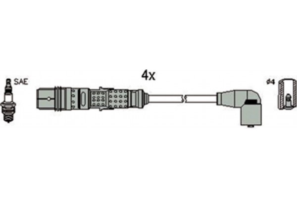 Hitachi Σετ Καλωδίων Υψηλής Τάσης - 134289