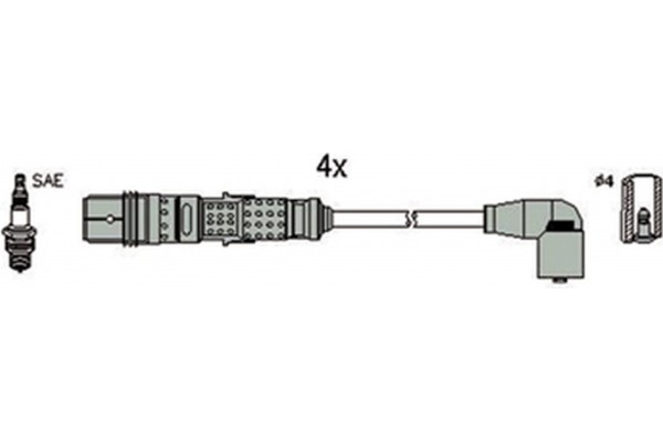 Hitachi Σετ Καλωδίων Υψηλής Τάσης - 134289