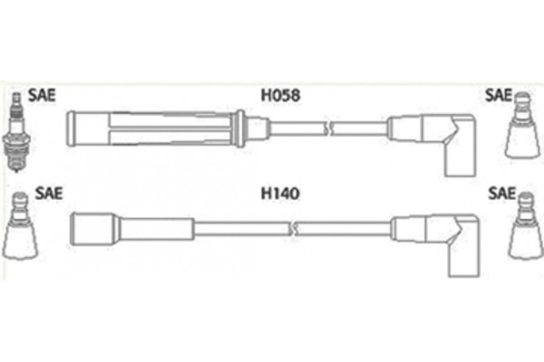 Hitachi Σετ Καλωδίων Υψηλής Τάσης - 134360