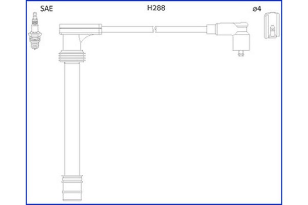 Hitachi Σετ Καλωδίων Υψηλής Τάσης - 134518