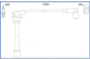 Hitachi Σετ Καλωδίων Υψηλής Τάσης - 134528