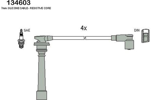 Hitachi Σετ Καλωδίων Υψηλής Τάσης - 134603