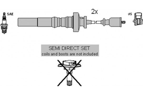Hitachi Σετ Καλωδίων Υψηλής Τάσης - 134619