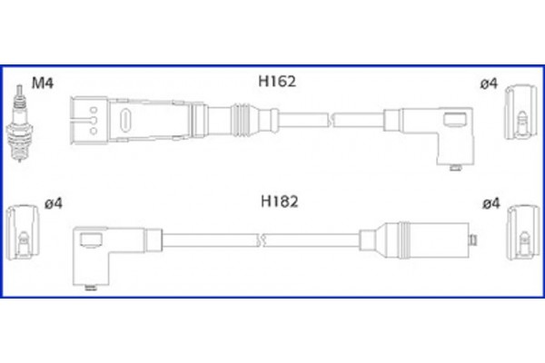 Hitachi Σετ Καλωδίων Υψηλής Τάσης - 134709