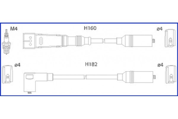 Hitachi Σετ Καλωδίων Υψηλής Τάσης - 134716