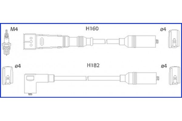 Hitachi Σετ Καλωδίων Υψηλής Τάσης - 134716