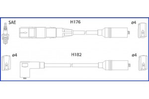 Hitachi Σετ Καλωδίων Υψηλής Τάσης - 134790