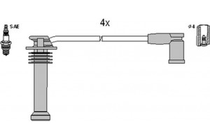 Hitachi Σετ Καλωδίων Υψηλής Τάσης - 134839