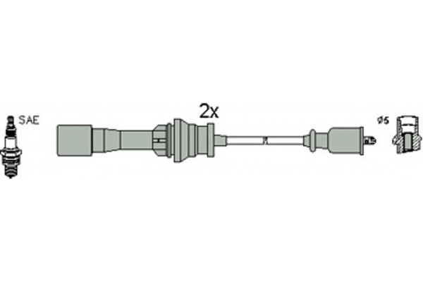 Hitachi Σετ Καλωδίων Υψηλής Τάσης - 134953