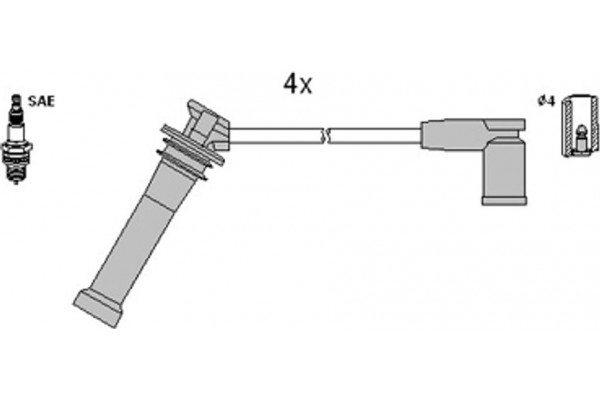 Hitachi Σετ Καλωδίων Υψηλής Τάσης - 134955