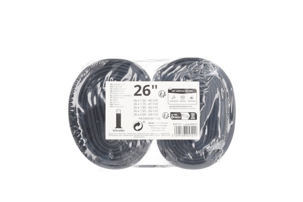 Durca Σαμπρέλα Ποδηλάτου 26" X 1.50/2.00 - 40/54-559 A/V Σέτ 2 Τεμαχίων (805721)