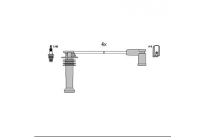 HITACHI-HUCO 134278 Σετ καλωδίων υψηλής τάσης Για Ford - Volvo - Mazda