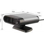 Αερόθερμο Αναπτήρα Αυτοκινήτου 12V 150W Μαύρο-Γκρι 1 Τεμάχιο