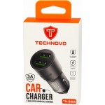 Φορτιστής Αναπτήρα Αυτοκινήτου Technovo TN-B006 Με 2 Θύρες Usb 12-24V 2.4A Μαύρος 1 Τεμάχιο Φορτιστής Αναπτήρα Αυτοκινήτου Technovo TN-B006 Με 2 Θύρες Usb 12-24V 2.4A Μαύρος 1 Τεμάχιο